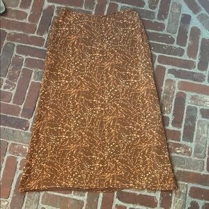 Vintage Rena Rowan Silk Maxi Skirt